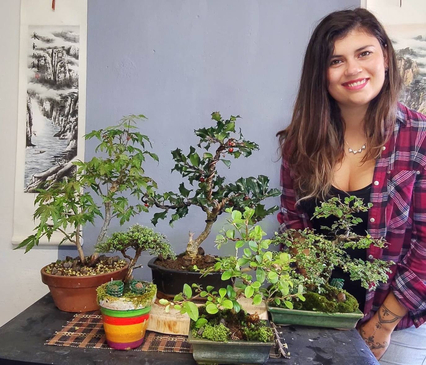 Un gran jardín de pequeños árboles