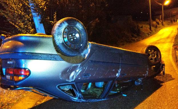 Detenido mientras conducía ebrio cuatro días después de volcar con otro vehículo en Avilés