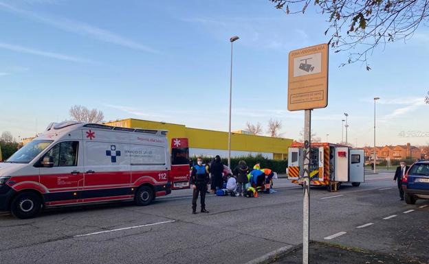 Una mujer de 40 años, herida grave después de ser atropellada por una furgoneta en La Fresneda