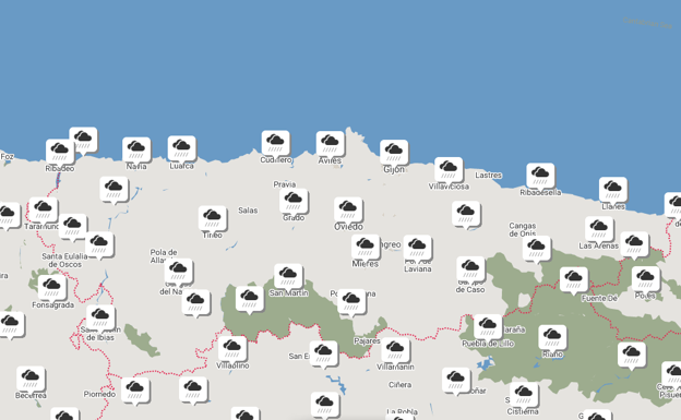 Asturias despide su tregua de buen tiempo