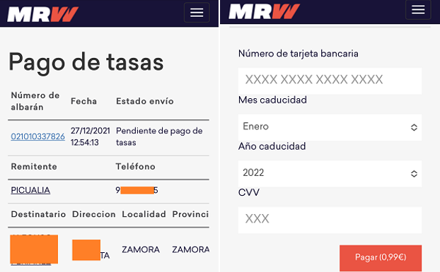 Alerta por el envío de SMS en nombre de MRW para robar dinero