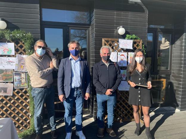 Leticia Menéndez dibuja la mejor casita de elfos en Cabranes