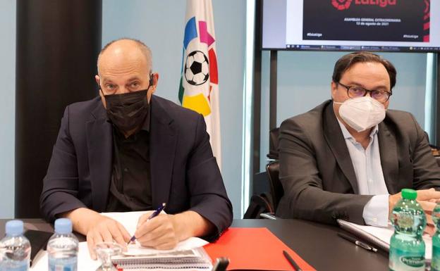 Javier Tebas asegura que «el Sporting va a reformar El Molinón»