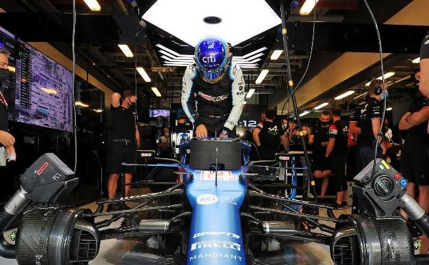 El motor del Alpine de Alonso ya suena