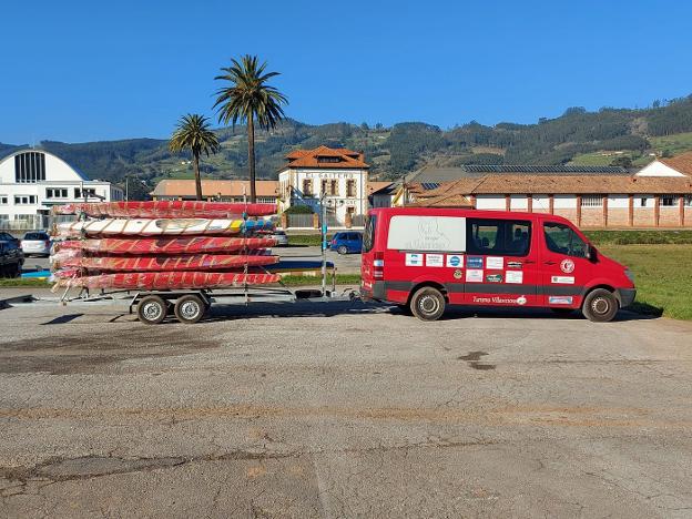 21 minikayaks para la escuela de piragüismo de Villaviciosa