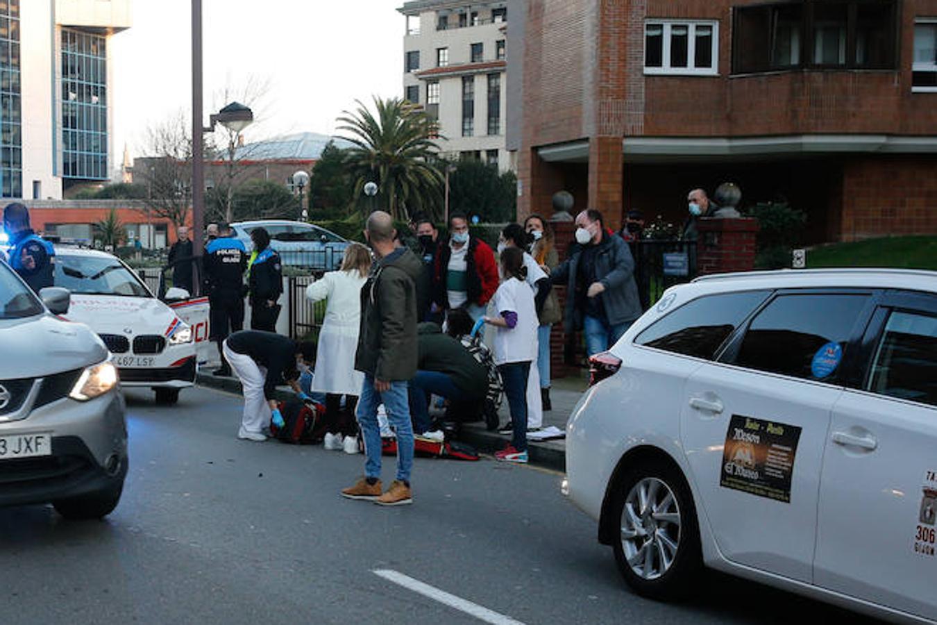 Trágico accidente mortal de un motorista en Gijón