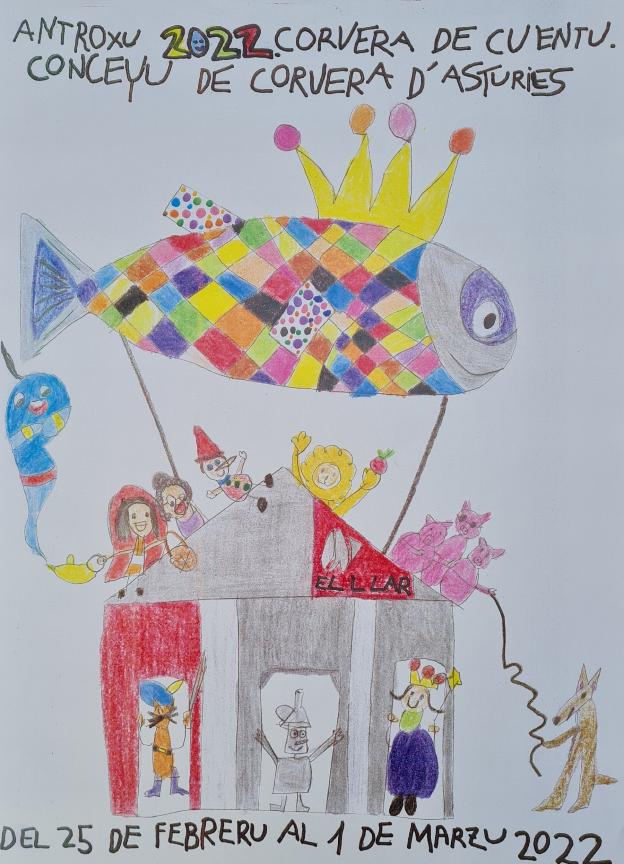 Los cuentos infantiles tradicionales protagonizan el cartel del Antroxu