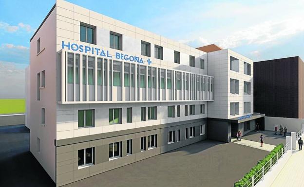 El Hospital Begoña modernizará su aspecto con una nueva fachada