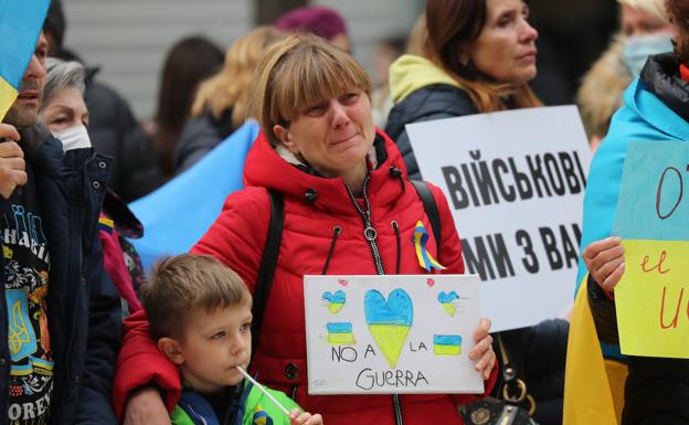 El grito de Asturias contra la guerra: «Por favor, Rusia, para»