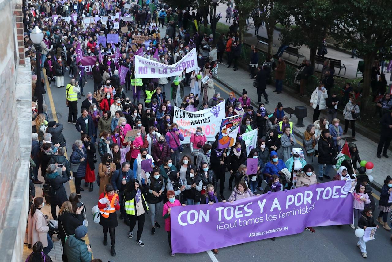 Día de la Mujer | La gran manifestación de las mujeres asturianas en Gijón