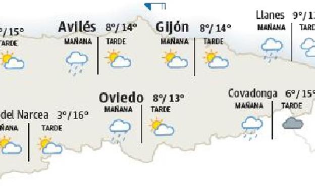 Las nubes se adentran en el oriente asturiano