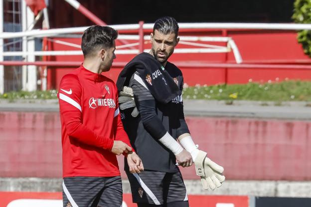 Sporting | Jony y Villalba continúan a las órdenes de Martí y apuran los plazos para estar ante el Cartagena