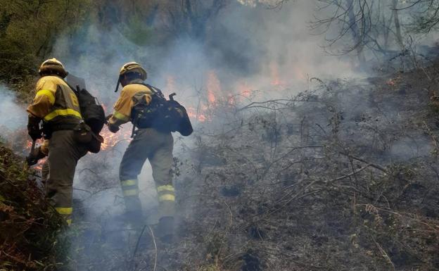 Asturias registra cuatro incendios forestales