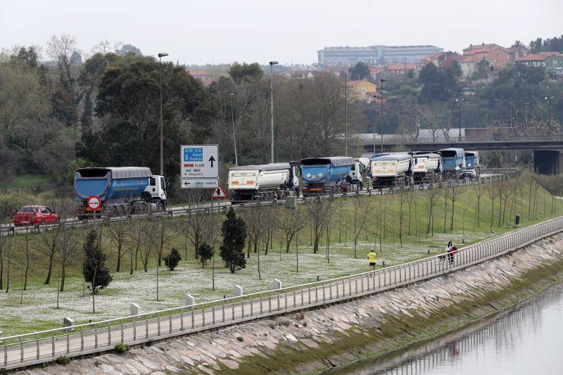 Asturias recibe en una semana siete expedientes de regulación de empleo vinculados a los paros del transporte