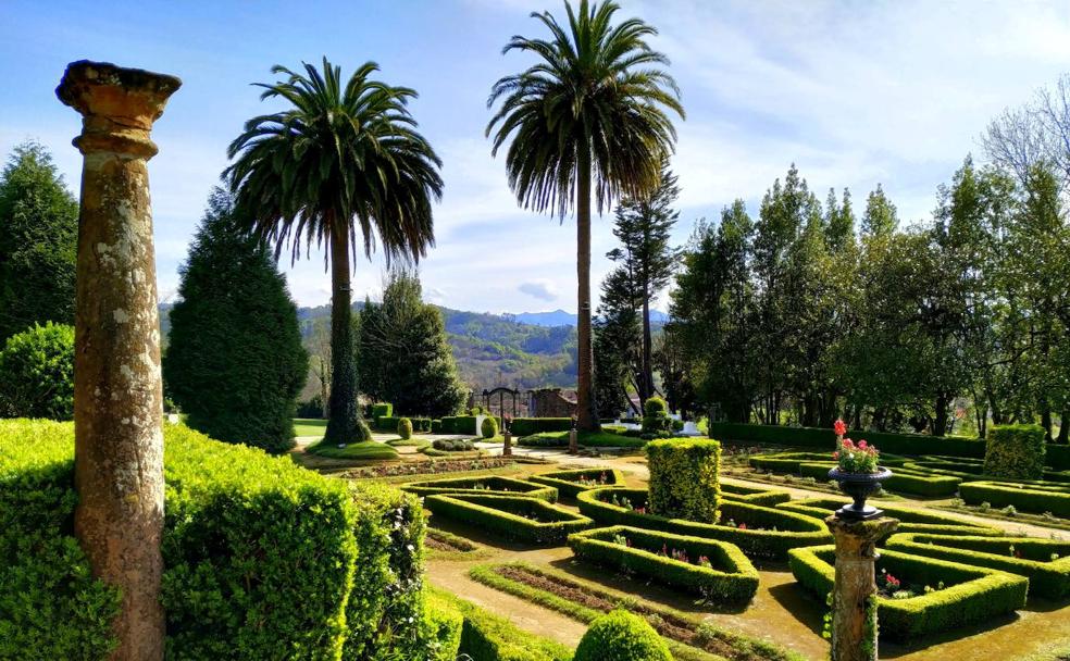 Vestigios de hace tres siglos en Valdesoto (Siero) y un jardín francés decimonónico