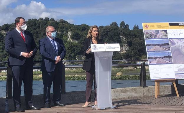La ministra de Transportes anuncia 530 millones del plan de recuperación para trenes y carreteras en Asturias