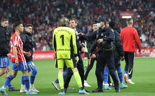 Derbi Sporting-Oviedo | Jorge Ménendez Vallina: «Espero que los incidentes violentos, como la agresión a Femenías, tengan castigo»