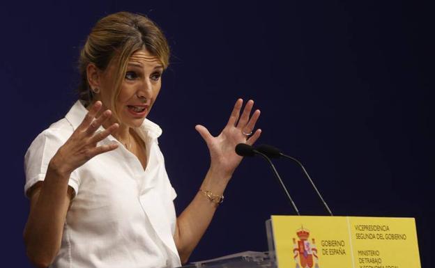 Yolanda Díaz pide al presidente de Iberdrola que rectifique de «inmediato» por «mofarse» de los más necesitados