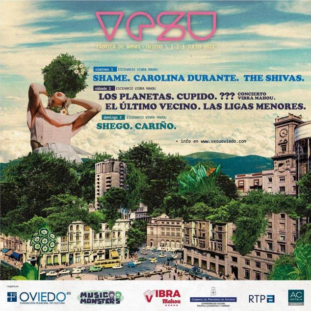 Los carteles de los festivales de verano en Asturias