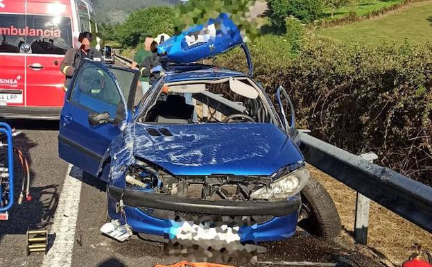 Un motorista de 43 años fallece en Villablino y tres personas resultan heridas en dos accidentes en Cangas del Narcea y Villaviciosa