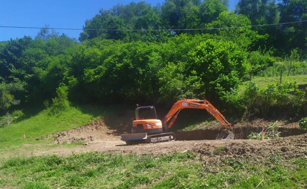 Comienzan los trabajos para construir el camping municipal de Sobrescobio