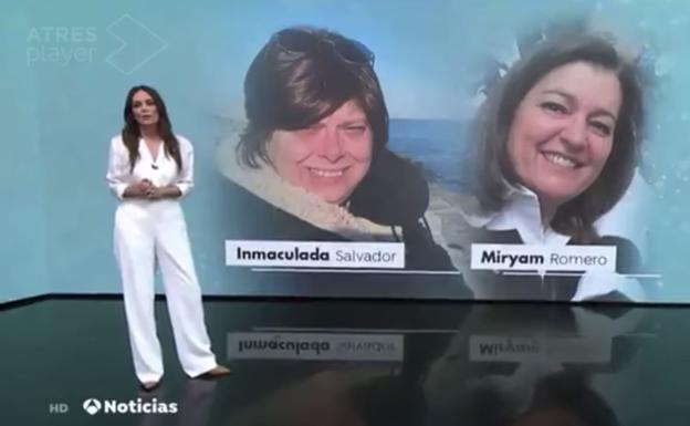 Mónica Carrillo, incapaz de contener las lágrimas al anunciar el fallecimiento de dos compañeras