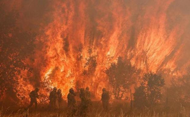 Asturias se suma a la lucha contra el fuego en Zamora