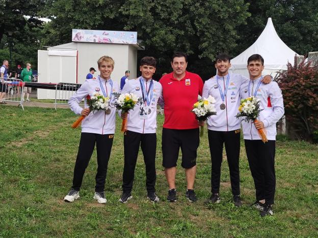 El avilesino Rubén García, oro europeo con el equipo español