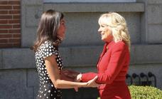 Así ha sido el encuentro entre Jill Biden y la reina Letizia