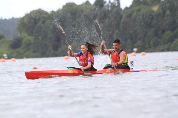 Paula Lago y Adrián Avalo, del Náutico Ensidesa, oro en la Copa de España