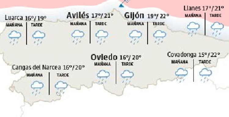 Alerta amarilla por tormentas en el suroccidente y en la cordillera asturiana