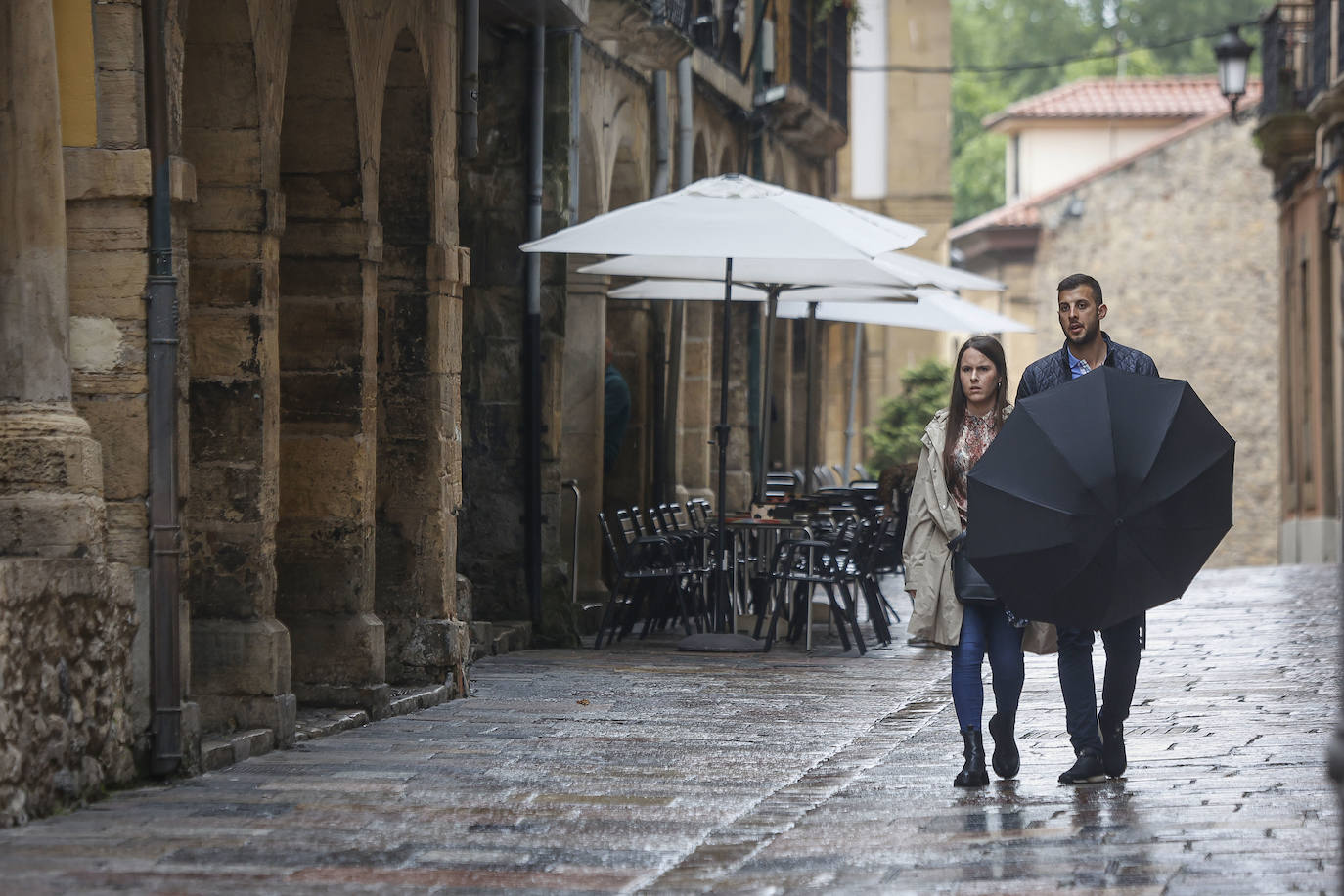 Cambio radical del tiempo en Asturias: intensas lluvias y tormentas en pleno julio