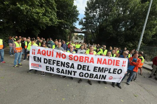 Los trabajadores de Saint-Gobain dan por conseguido el objetivo de sus movilizaciones