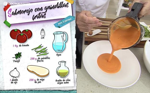 Este es el secreto de Karlos Arguiñano para hacer un salmorejo perfecto