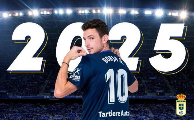 Real Oviedo | Borja Sánchez firma hasta 2025 y ya trabaja en El Requexón