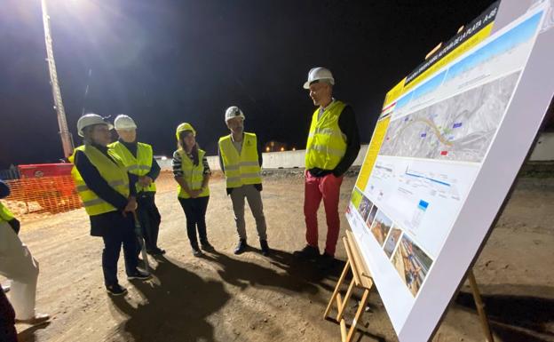 La obra del tercer carril de la 'Y' avanza con la reforma de los enlaces