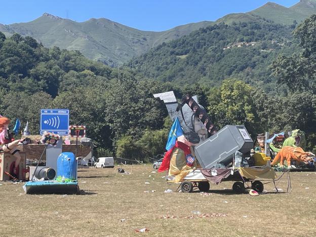 El Descenso del Nalón, notable en limpieza el día posterior al festejo