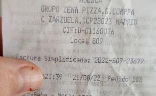 El ticket de Domino's Pizza que indigna a la comunidad gitana