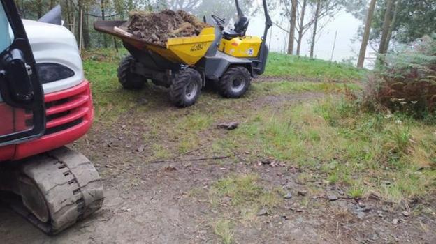 Comienzan las obras en el camino de acceso a Lebredo