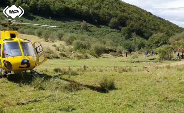 Rescatan a un hombre en una ruta de montaña en Somiedo tras sentir que perdía el conocimiento