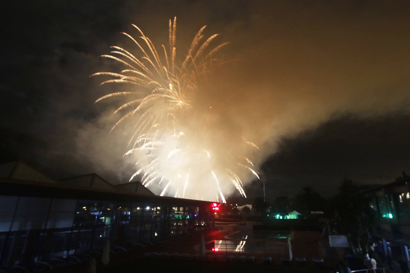 Fuegos artificiales en Gijón