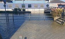 Inundaciones en el barrio del Fondrigo, en Vegadeo