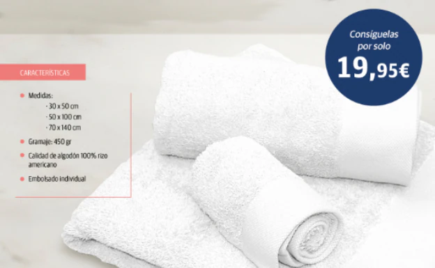 travesura pecado ajuste Set de 3 toallas de baño de la marca Privata | El Comercio: Diario de  Asturias