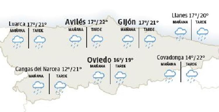Descenso de temperaturas y lloviznas en la región