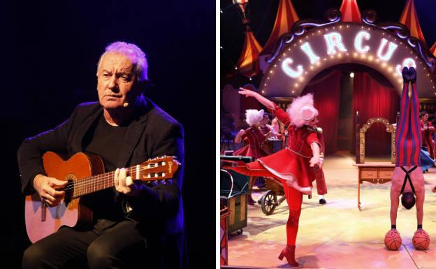 Víctor Manuel actuará en la Laboral junto a la OSPA y el espectáculo 'Circlassica, el sueño de Miliki' hará disfrutar a todas las generaciones en Gijón. 