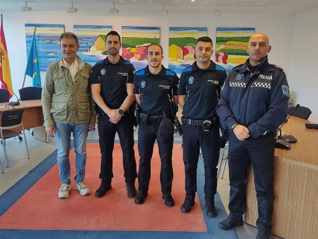 La Policía Local de Gozón incrementa su plantilla con tres nuevos agentes