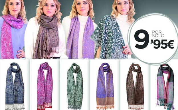 Abrígate este otoño con la colección de Pashminas de El Potro