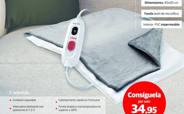 Este año no temas al frío, con la almohadilla térmica de Ufesa