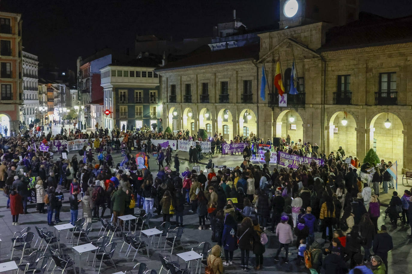 Marcha por la igualdad en Avilés para erradicar la violencia de género