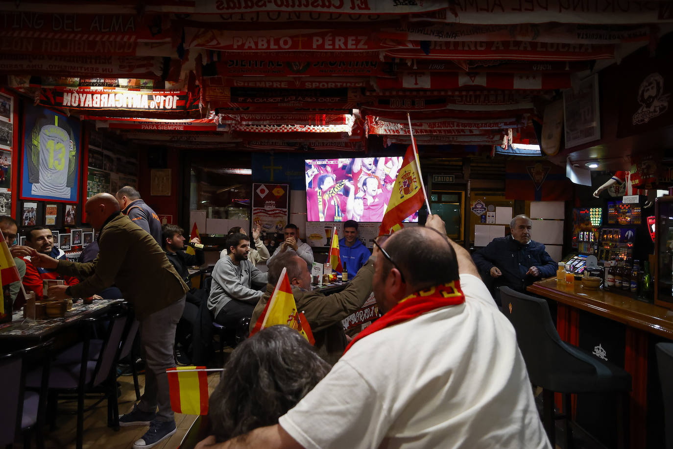 Así se ha vivido el Japón - España desde Asturias